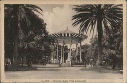 Villa Communale - Band Stand Naples, Italy Postcard Postcard