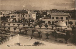 The post office and music kiosk Sfax, Tunisia Africa Postcard Postcard