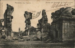 Ruins of the Convent of San Francisco Mendoza, Argentina Postcard Postcard