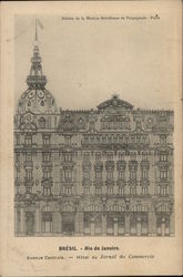 Hotel of the Jornal do Commercio, Avenue Centrale Rio de Janeiro, Brazil Postcard Postcard