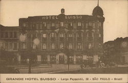 Grande Hotel Suisso - Largo Paysandu - Sao Paulo - Brazil Postcard Postcard