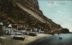 Catalan Bay with Clothing Gibraltar Spain Postcard Postcard Postcard