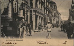 Street Scene Hong Kong, Hong Kong China Postcard Postcard