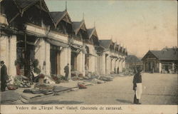 View of the New Market, Stands for Vegetables Postcard