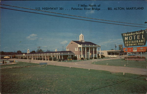 Thunderbird Motel & Restaurant Bel Alton Maryland