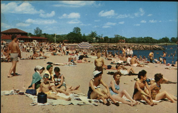 Bathing Beach at Cummings Park Stamford Connecticut