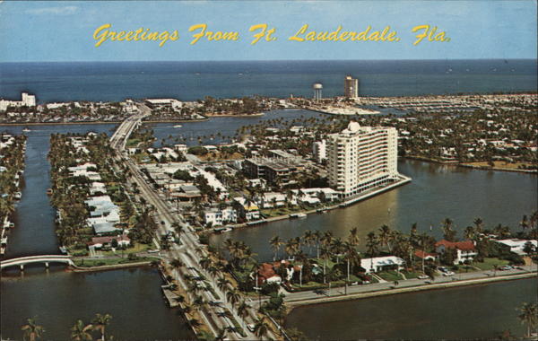 Bird's Eye View of City Fort Lauderdale Florida