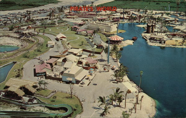 Aerial View of Pirate's World Dania Florida
