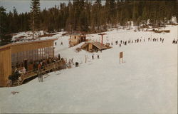 Heavenly Valley Warming Hut and Ski Lift Postcard