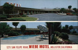 Wiebe Motel Hollister, CA Postcard Postcard Postcard