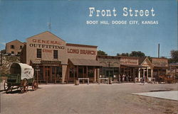 Front Street, Boot Hill Dodge City, KS Postcard Postcard Postcard