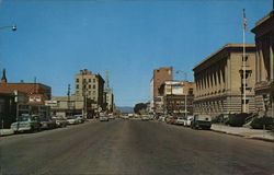 Looking West on Broadway Missoula, MT Postcard Postcard Postcard