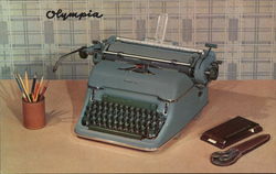 Olympia Typewriters Advertising Postcard Postcard Postcard