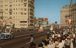 International Beauty Congress Parade Long Beach, CA Postcard Postcard Postcard