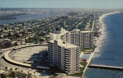 Aerial View of Beach Clearwater Beach, FL Postcard Postcard Postcard