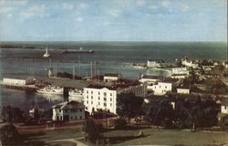 Mackinac Island Harbor from Fort Mackinac Postcard