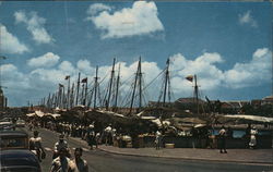 Floating Market Curacao Caribbean Islands Postcard Postcard Postcard