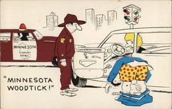 Minnesota Woodtick Comic, Funny Postcard Postcard Postcard