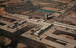 Aerial View New York International Airport Postcard