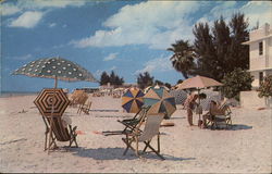 Beach Scene In Florida St. Petersburg, FL Postcard Postcard Postcard