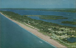 Aerial View of Englewood Beach Postcard