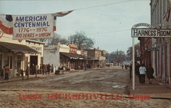 Historic Gold Mining Town Postcard