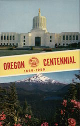 Oregon Centennial Portland, OR Exposition Postcard Postcard Postcard