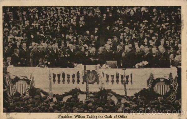 President Wilson Taking the Oath of Office Presidents