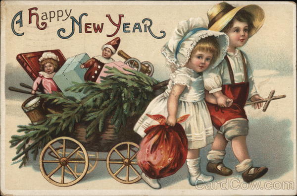 A Happy New Year Ellen Clapsaddle Children