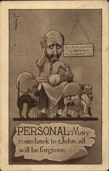 Personal Ad - Man With Babies Comic, Funny