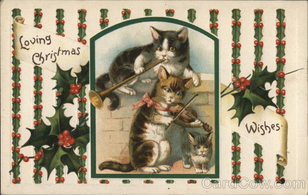 Loving Christmas Wishes Cats