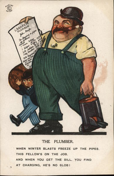 THE PLUMBER Caricatures