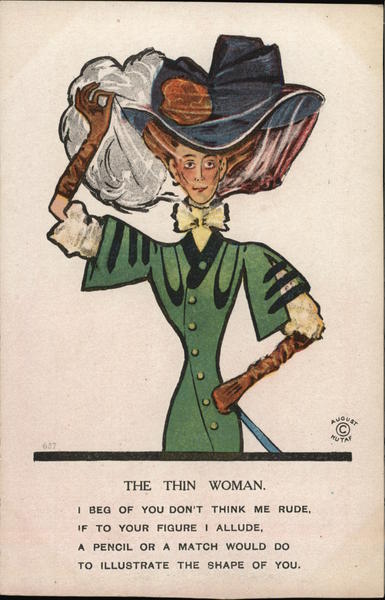 The Thin Woman. Caricatures