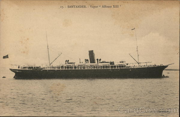 Santander - Vapor Alfonso XIII Steamers