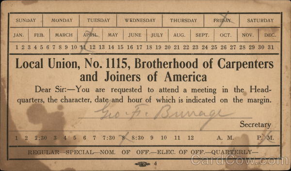 Local Union #1115 Brotherhood of Carpenters & Joiners of America