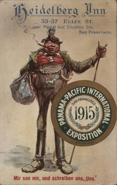 Heidelberg Inn San Francisco California 1915 Panama-Pacific Exposition