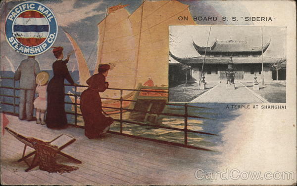 On Board S.S. Siberia, Pacific Mail Steamship Co.