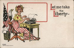Lady Liberty Typing Lady Liberty Typing