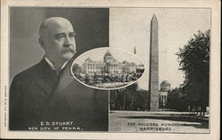 E. S. Stuart, New Governor of Pennsylvania Harrisburg, PA Postcard Postcard