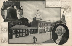 Liberty Bell, Independence Hall Philadelphia, PA Postcard Postcard