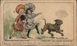 Buster Brown and His Dog Postcard