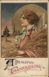 A Peaceful Thanksgiving Postcard
