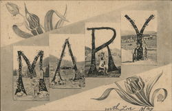 A Card for Someone Named MARY Postcard