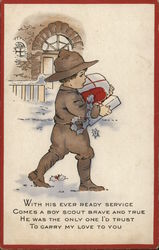Boy Scout Boy Scouts Postcard Postcard