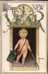 Happy New Year New Year's Postcard Postcard