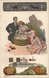 A Jolly Halloween Postcard