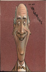 To My Valentine - Skinny Face Postcard