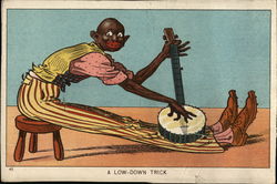 A Low-Down Trick Black Americana Postcard Postcard