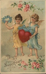 To My Sweetheart Postcard
