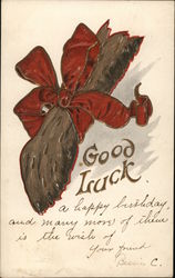 Good Luck Rabbit Foot Postcard